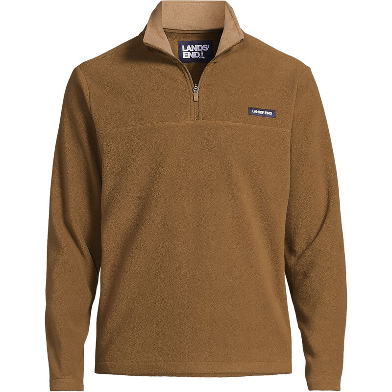 Anyweather Quarter Zip Fleece Top, Men, size: L, regular, Brown