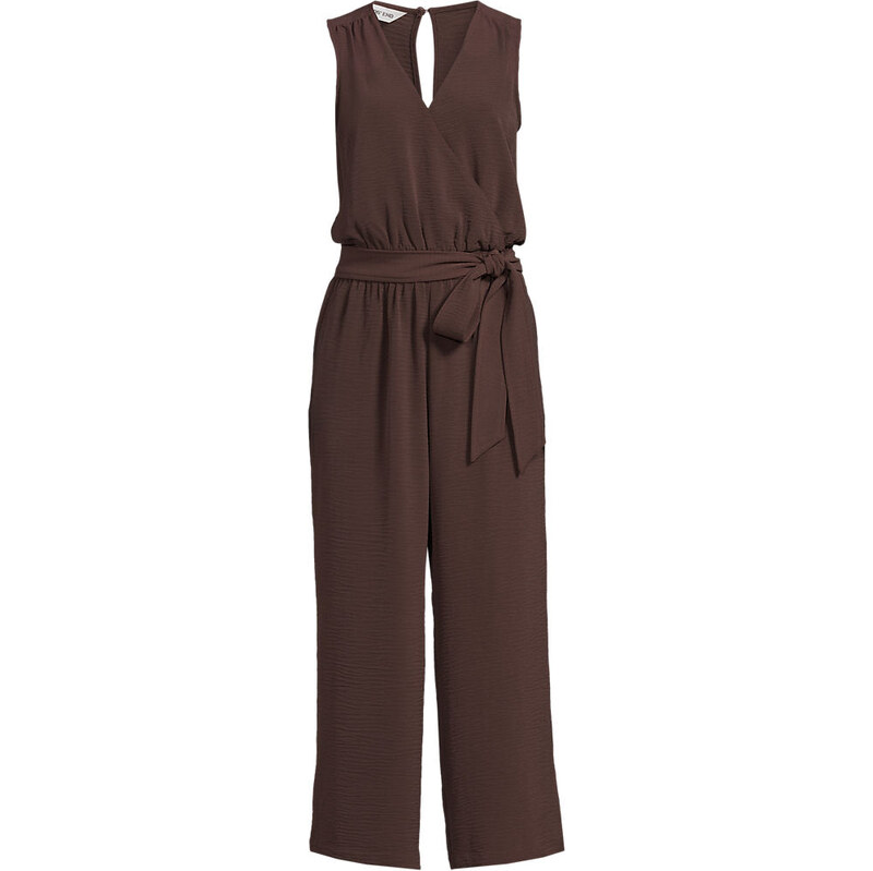 Creaseless Jumpsuit with Smocked Waist, Women, size: 14, regular