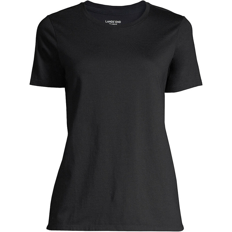 Supima Short Sleeve Crew Neck T-shirt, Women, size: 1X, plus,