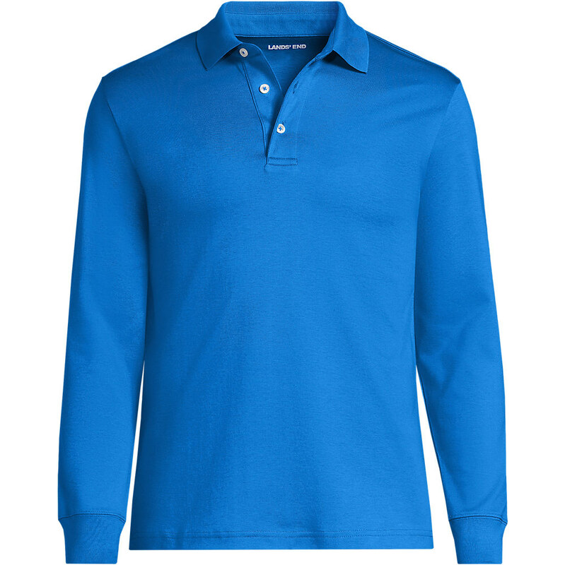 Long Sleeve Supima Polo Shirt, Traditional Fit, Men, size: S,