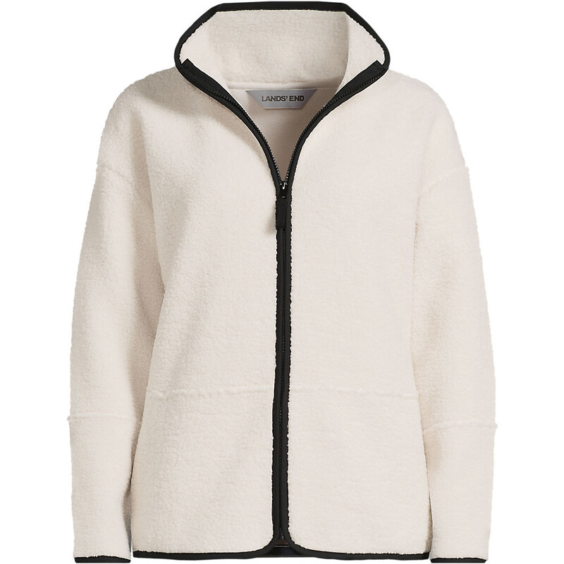 Borg Jacket, Women, size: L, regular, Ivory, Polyester, by Lands