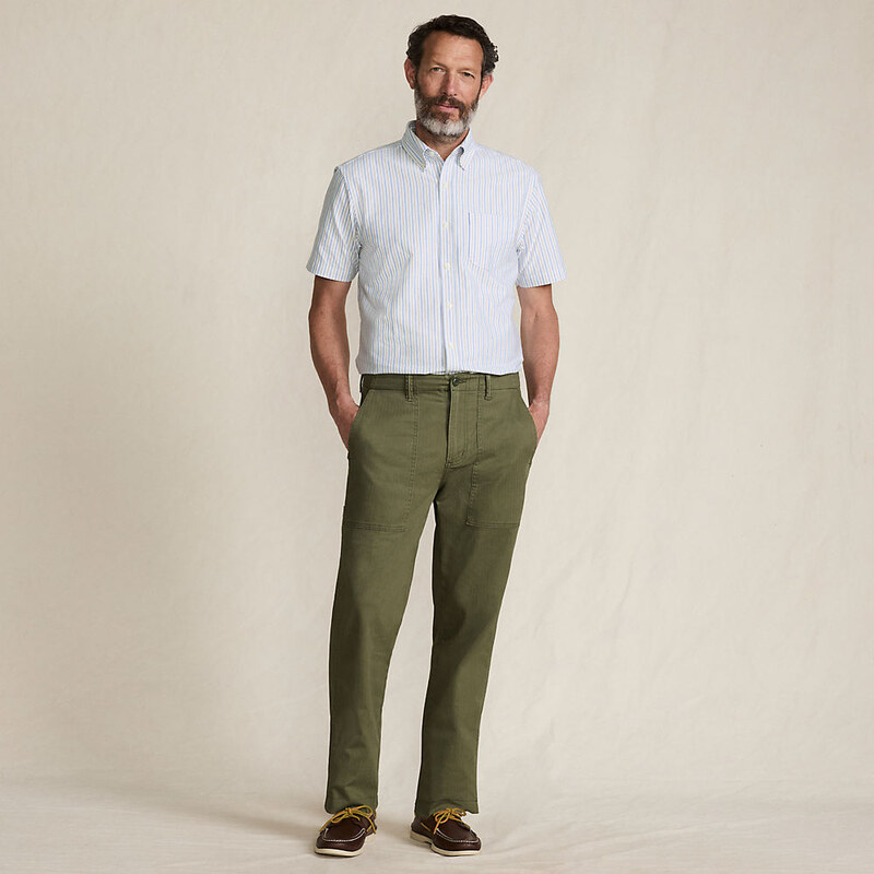 Classic Fit Fatigue Trousers, Men, size: 40 34, regular, Green,