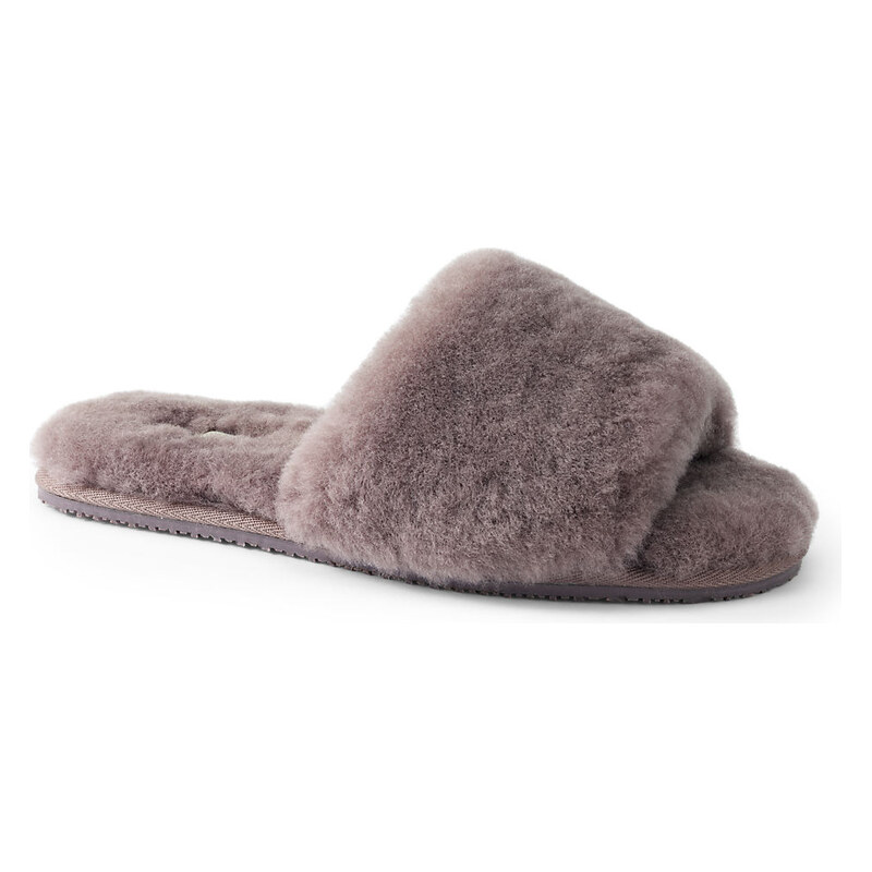 Sheepskin Slider Slippers, Women, size: 7, regular, Purple,