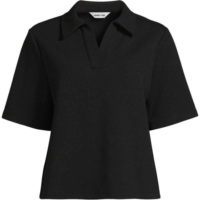 Soft Luxe Open Collar Polo Shirt, Women, size: XL, regular,