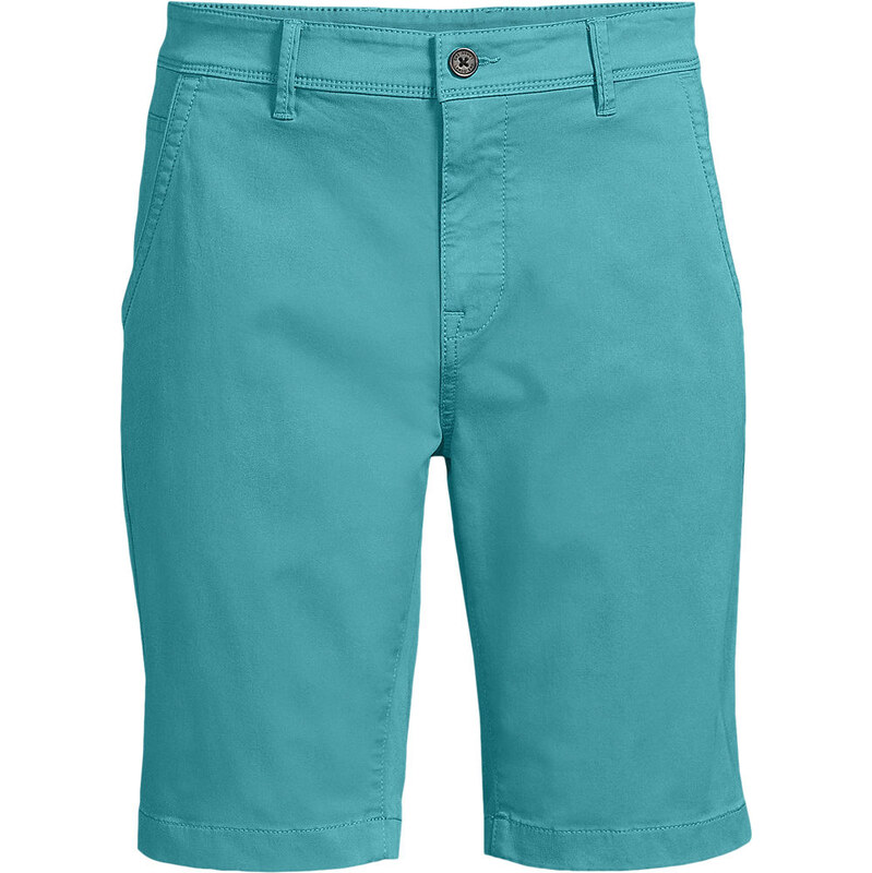 Stretch Chino Shorts, Slim Fit, Men, size: 36, regular, Green,