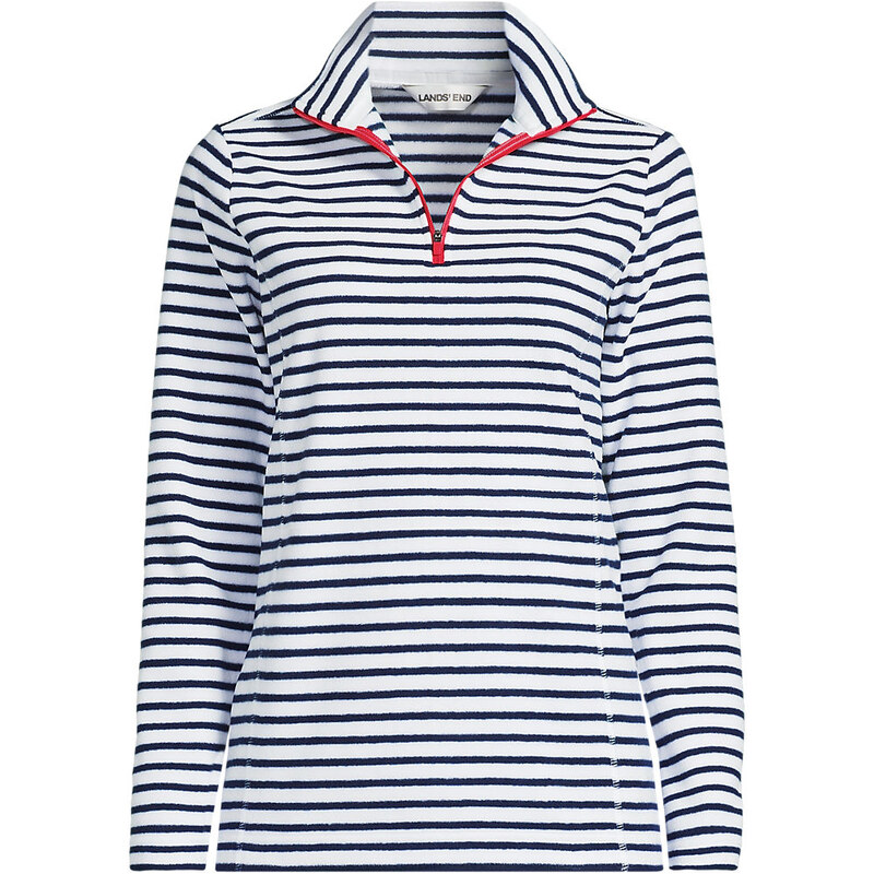Anyweather Quarter Zip Fleece Pullover, Print, Women, size: L,