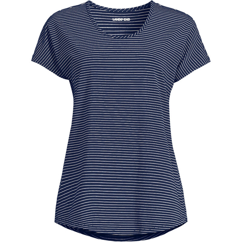 Cotton Modal Stretch Jersey T-shirt, Women, size: XS, petite,