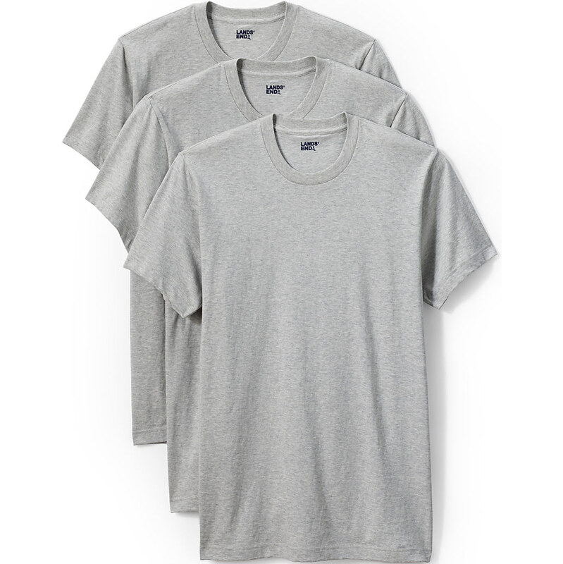 Tall Crew Neck Vest - 3-pack, Men, size: XL, big and tall, Grey,