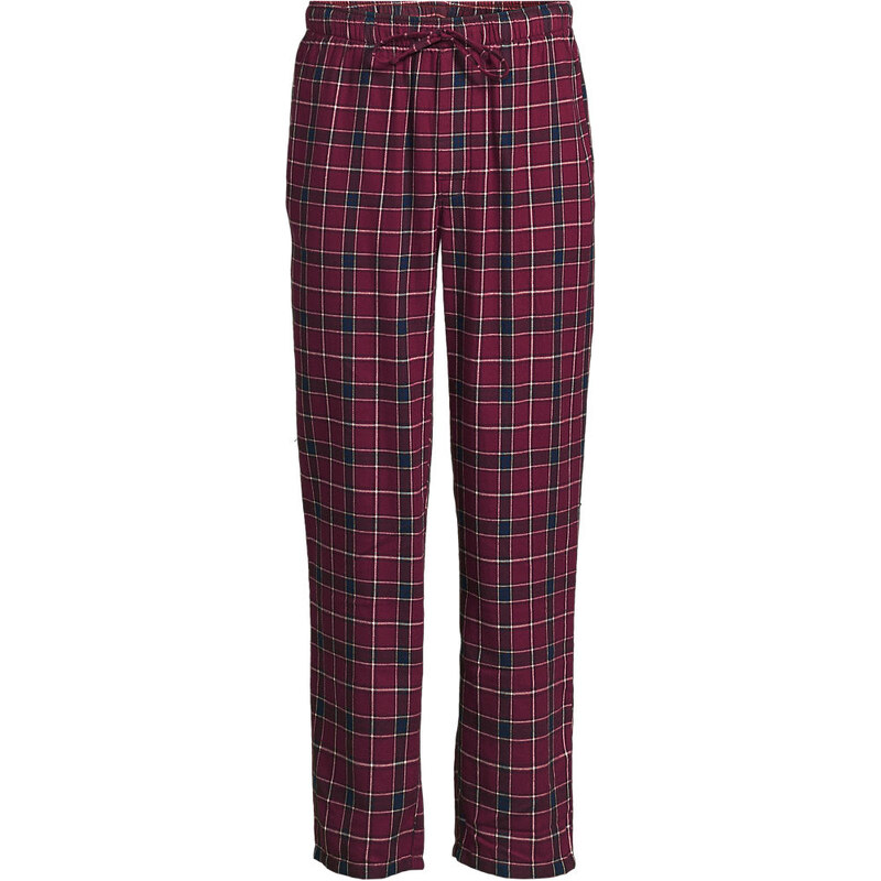 Flannel Pyjama Bottoms, Men, size: M, regular, Red, Cotton, by