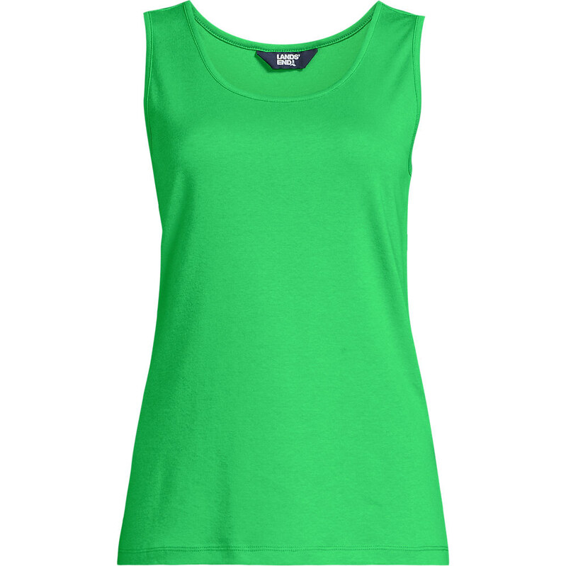 Cotton Vest Top, Women, size: S, regular, Green, Cotton, by