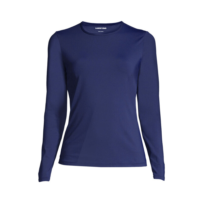 Rash Vest, Women, size: 2X, plus, Blue, Nylon-blend, by Lands