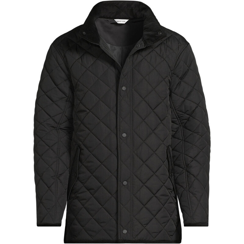 Diamond Quilted Cord Trimmed FeatherFree Jacket, Men, size: XL,
