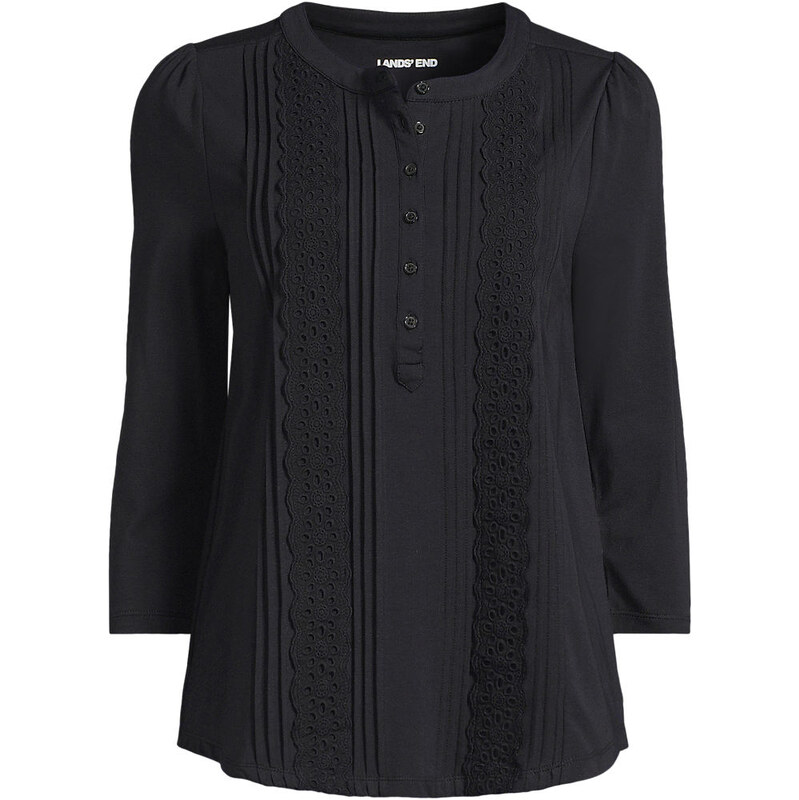 Lightweight Cotton Modal Embellished Blouse, Women, size: L,