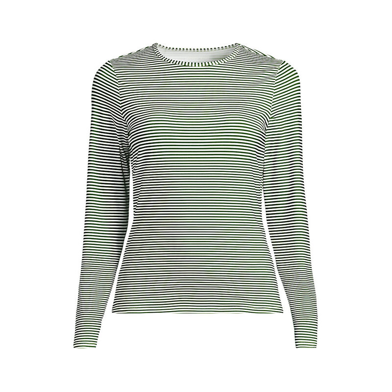 Long Sleeve Crew Neck SunShade UPF50 Quick Dry Swim Tee, Women,