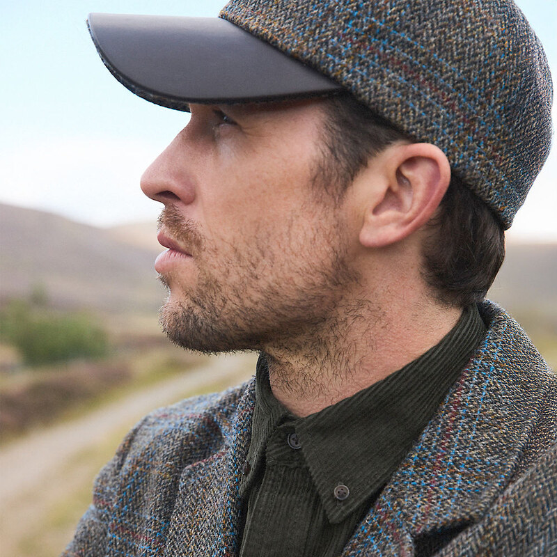 Harris Tweed Baseball Cap, Men, size: one size, regular, Brown,