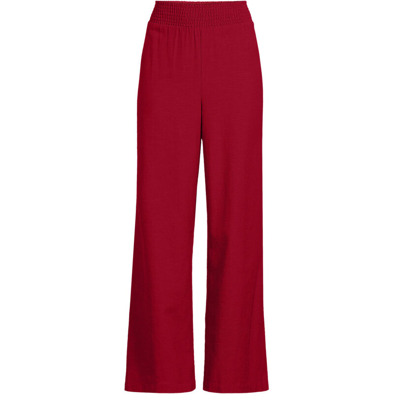 Lightweight Pull On Trousers, Women, size: L, regular, Red,