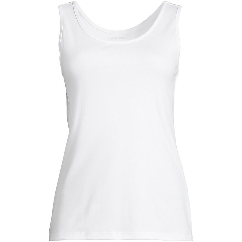 Cotton Vest Top, Women, size: S, regular, White, Cotton, by