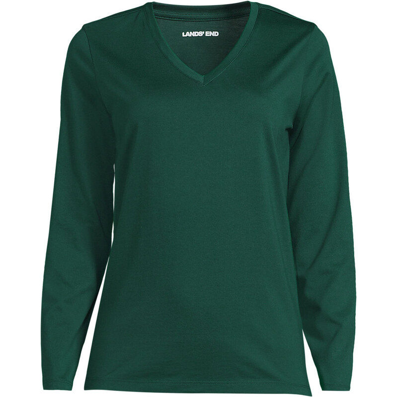 Supima Long Sleeved V-neck T-shirt, Women, size: S, regular,