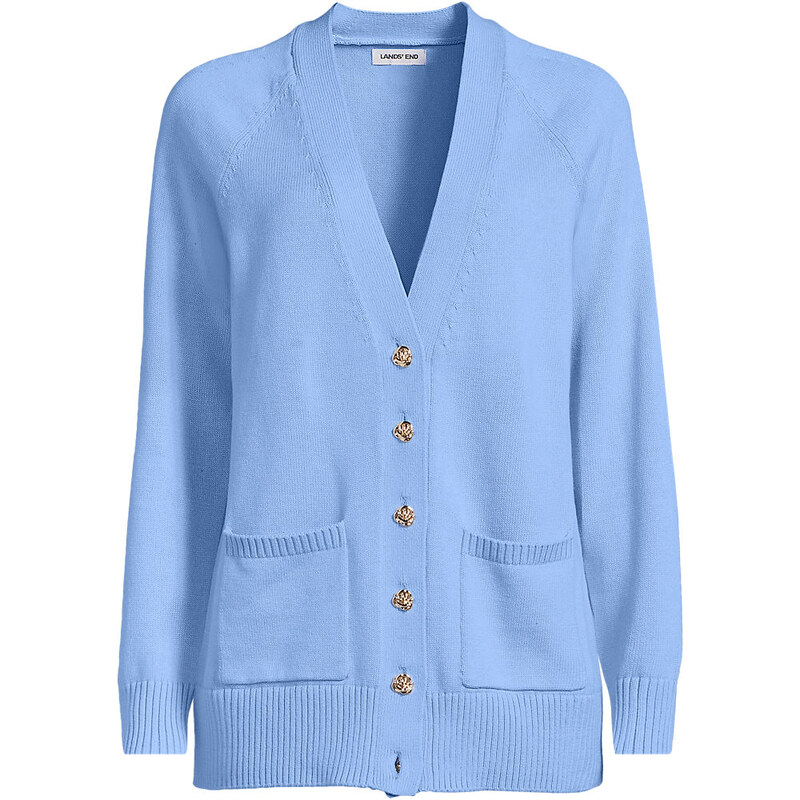 Drifter Cotton Relaxed V-neck Cardigan, Women, size: XS, petite,