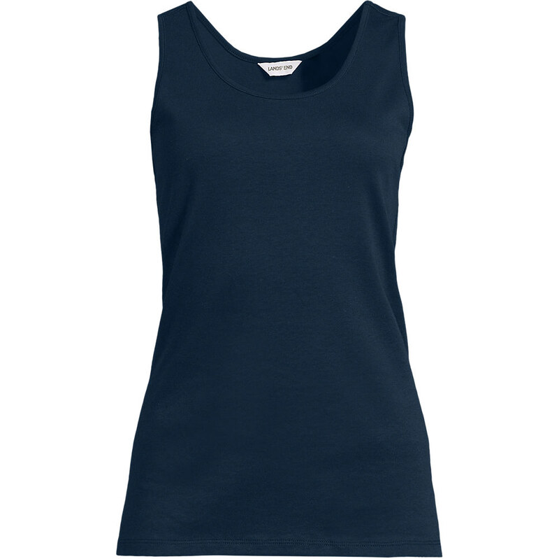 Cotton Vest Top, Women, size: XS, regular, Blue, Cotton, by