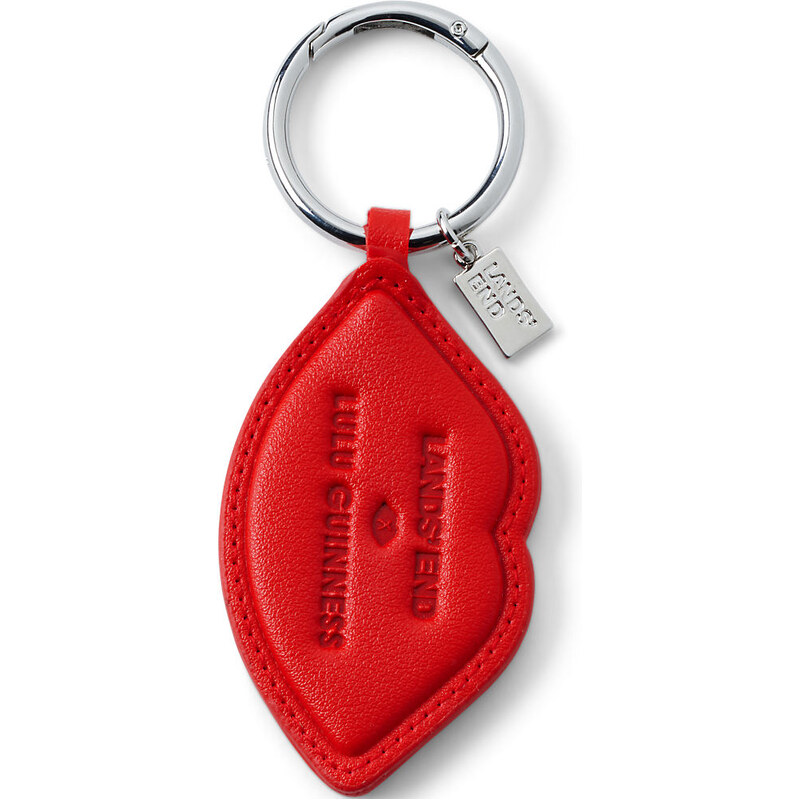 Lands End x Lulu Guinness Lip Bag Charm, Women, size: one size,