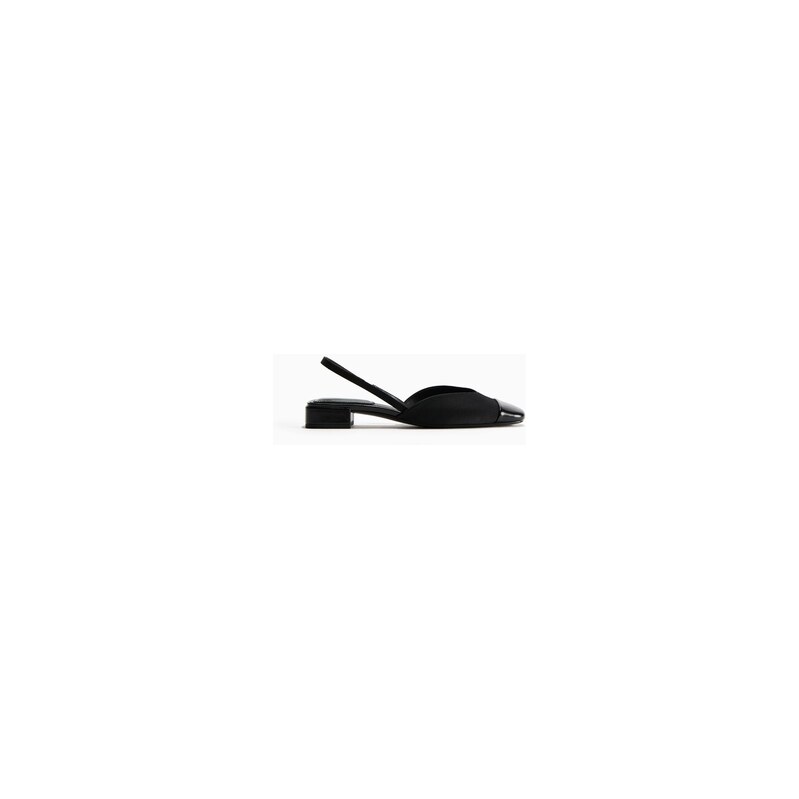 H&M - Block-heeled slingbacks - Černá