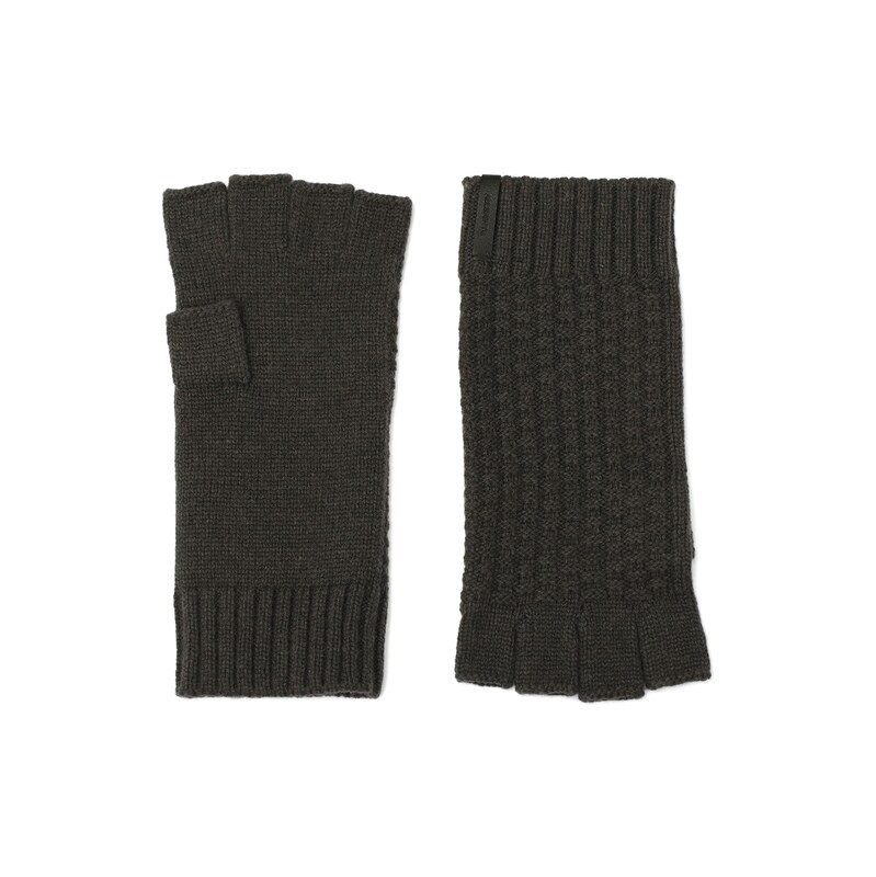 AllSaints Rukavice s krátkými prsty tmavě šedá