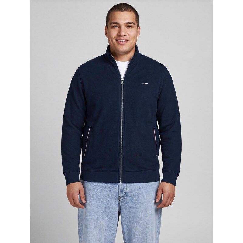 Jack & Jones Plus Mikina JPRBLUALVES námořnická modř