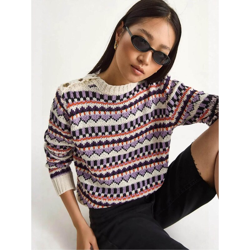 Bianco Lucci Svetr Pullover slonová kost