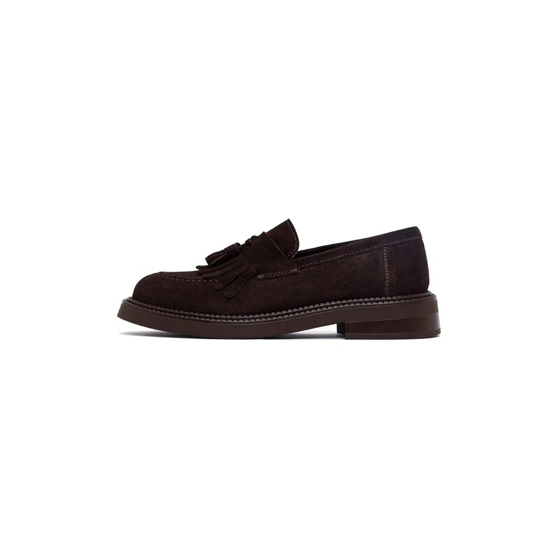 Derimod Slipper tmavě hnědá