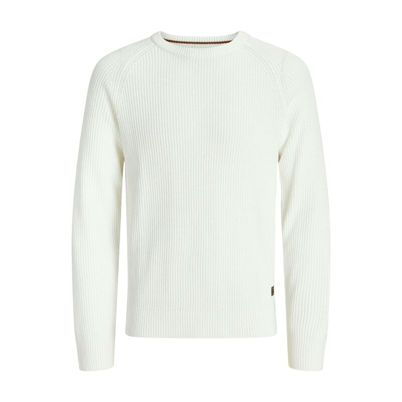 JACK & JONES Svetr JWHPANNEL bílá