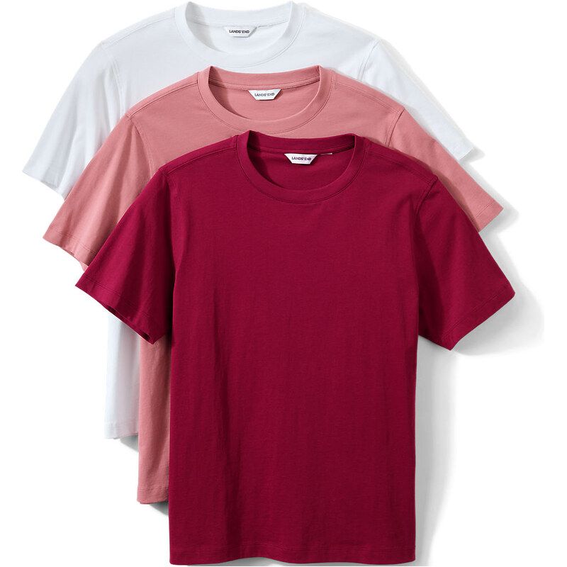 Pure Cotton Crew Neck T-Shirt - 3 Pack, Men, size: M, regular,