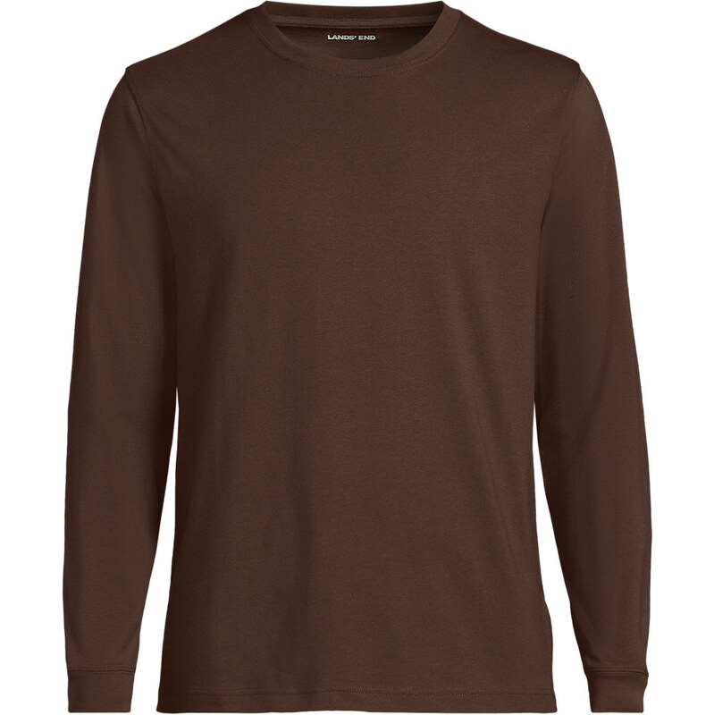 Super-T Long Sleeve T-shirt, Men, size: L, regular, Brown,