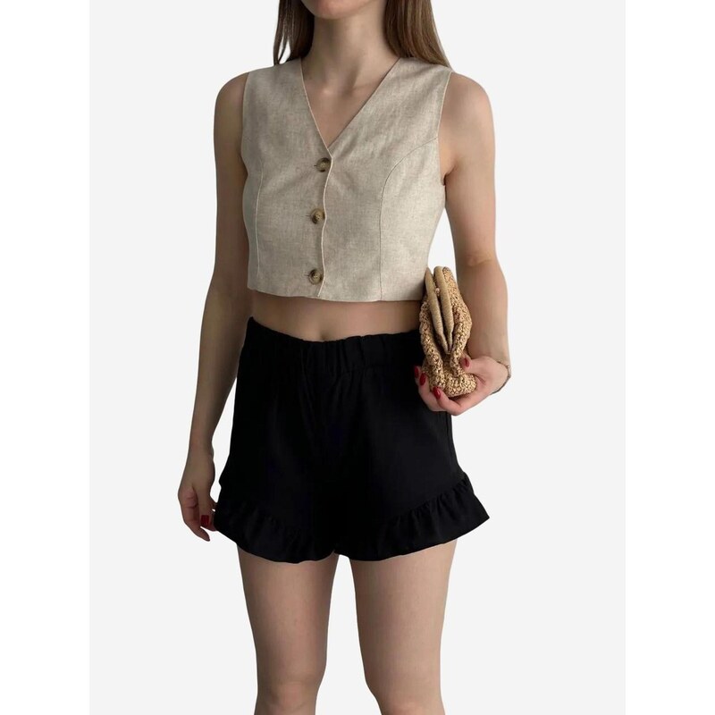 My fashion Kalhoty Shorts černá