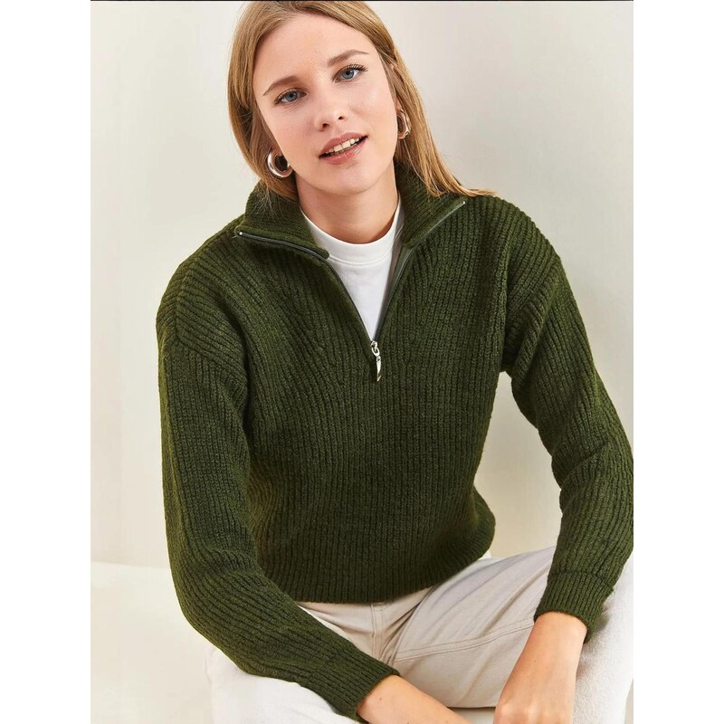 Bianco Lucci Svetr Pullover khaki