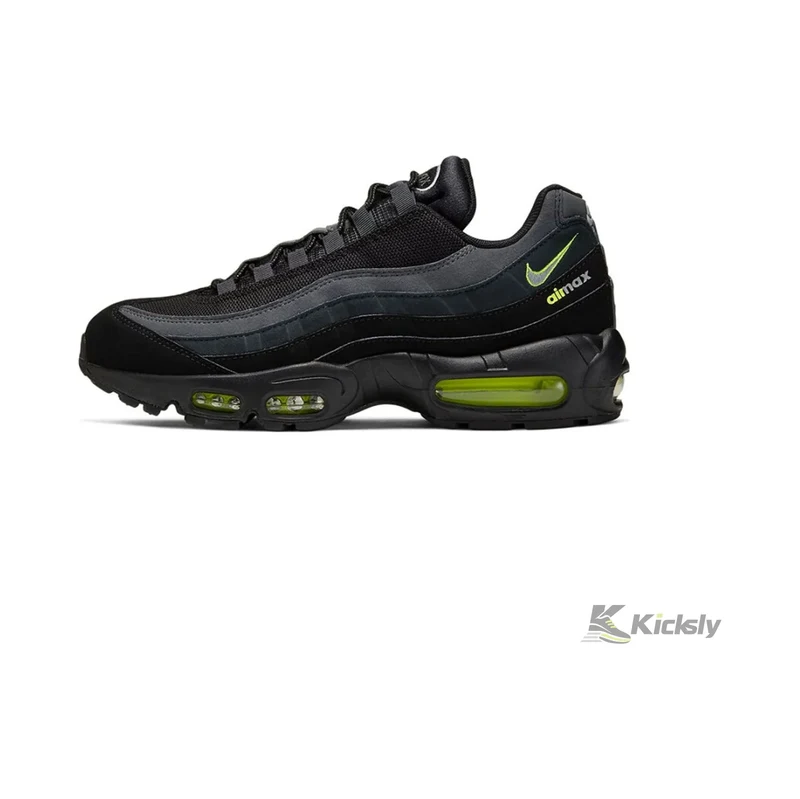 Nike Air Max 95 Retro Logo Black Grey Volt