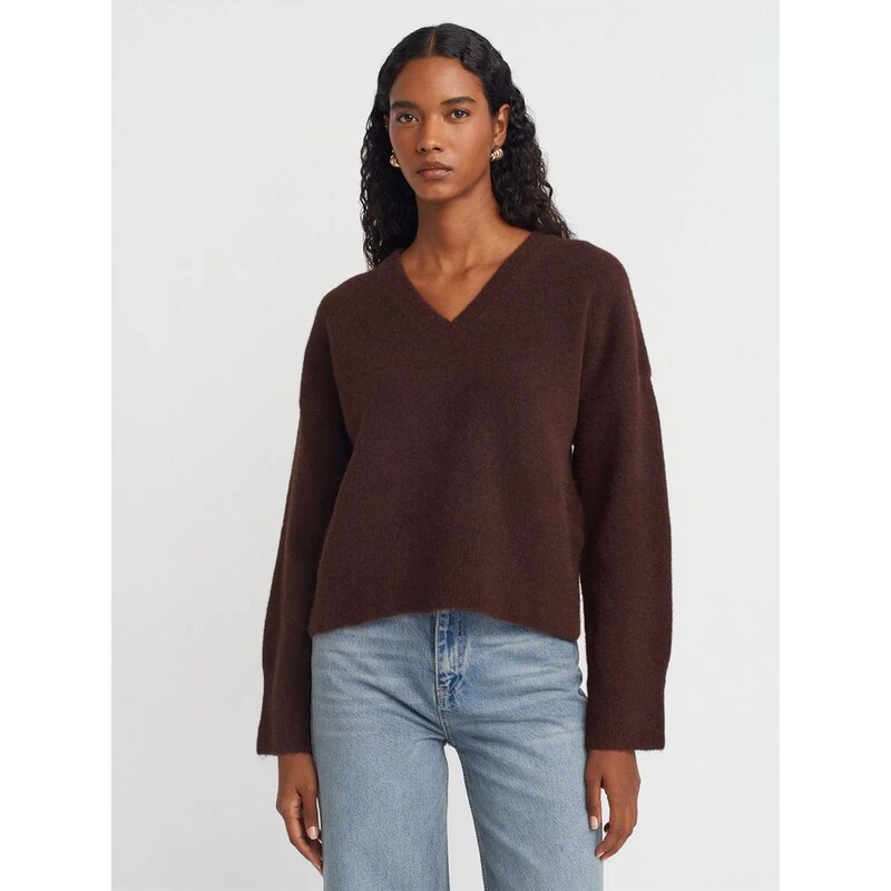 Dilvin Svetr Pullover hnědá