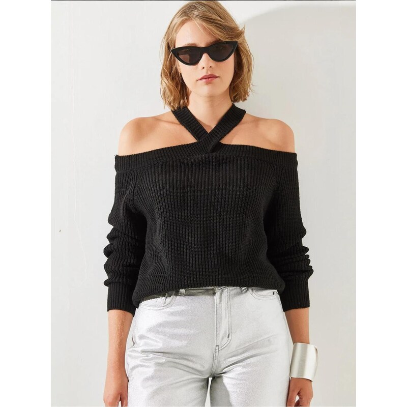Bianco Lucci Svetr Pullover černá