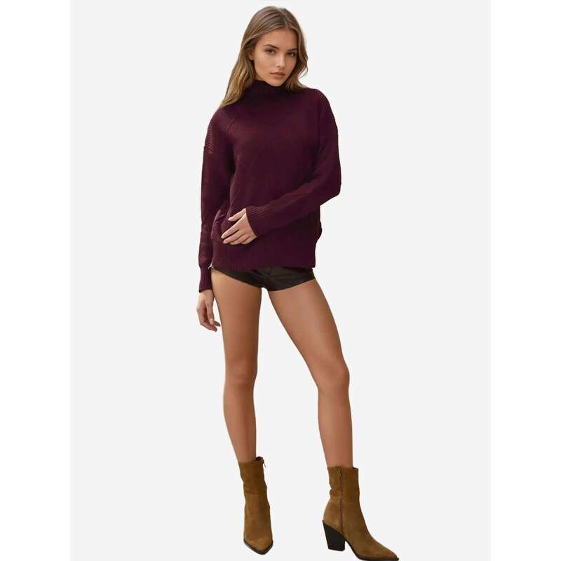 Hiccup Svetr Pullover burgundská červeň