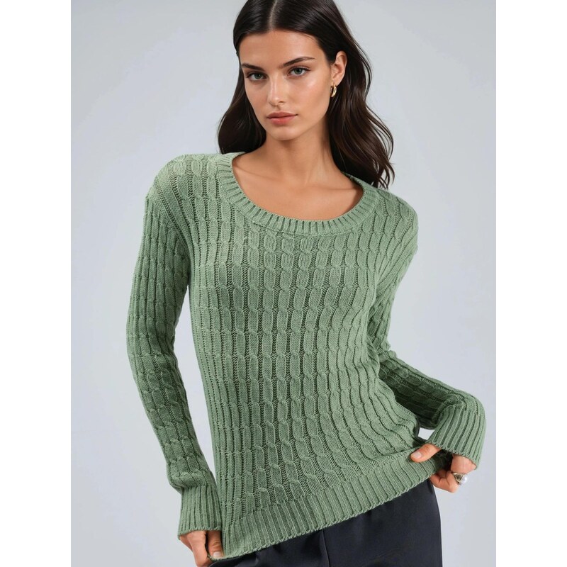 My fashion Svetr Pullover pastelově zelená