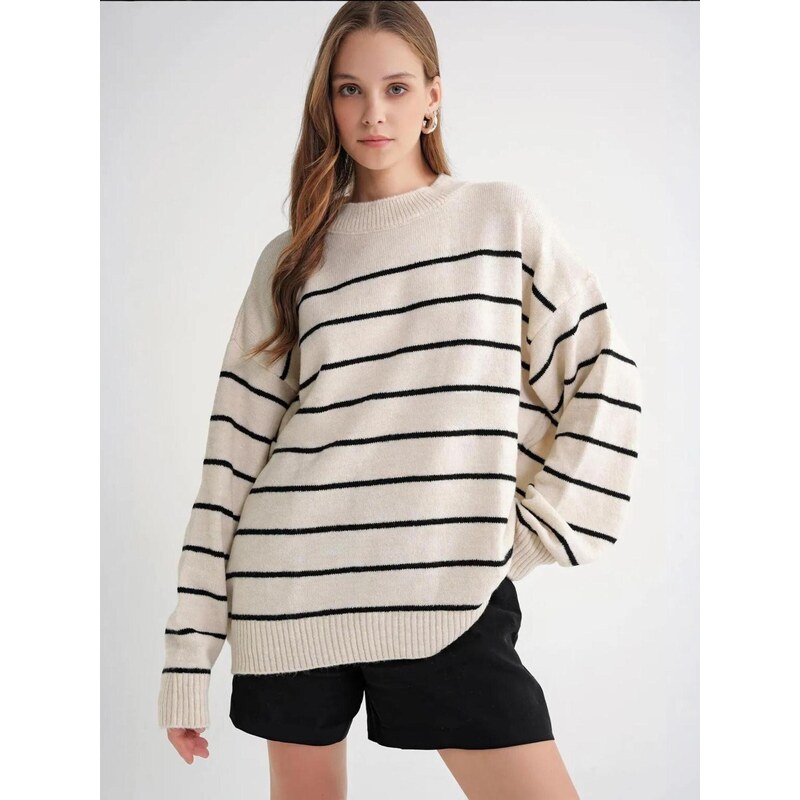 MixRay Svetr Pullover světle béžová