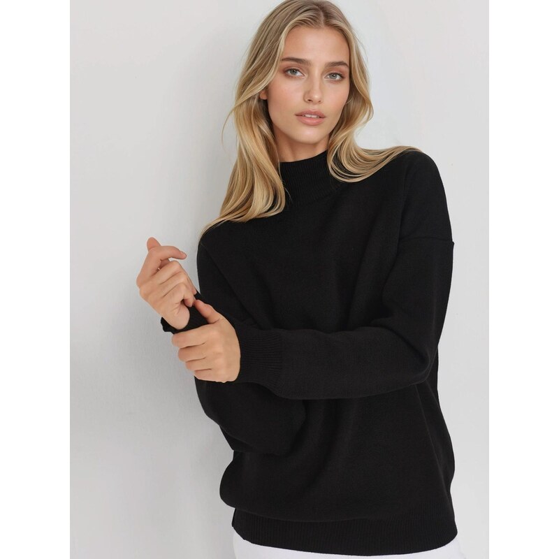 My fashion Svetr Pullover černá