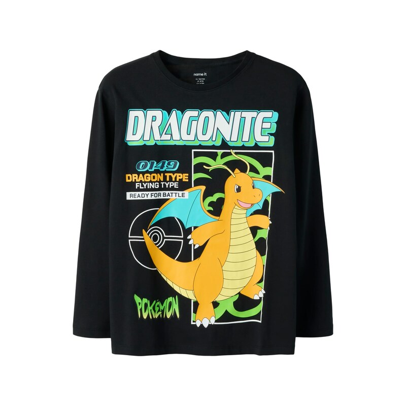 NAME IT Tričko NKMSYX POKEMON žlutá / zelená / černá / bílá