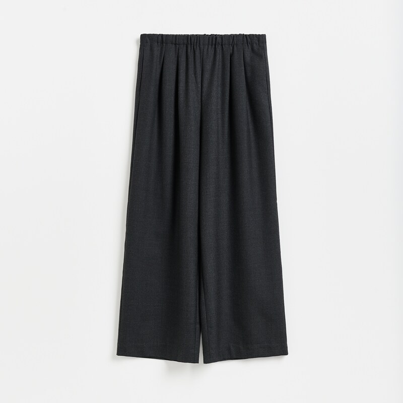 Reserved - LADIES` TROUSERS - tmavě šedá