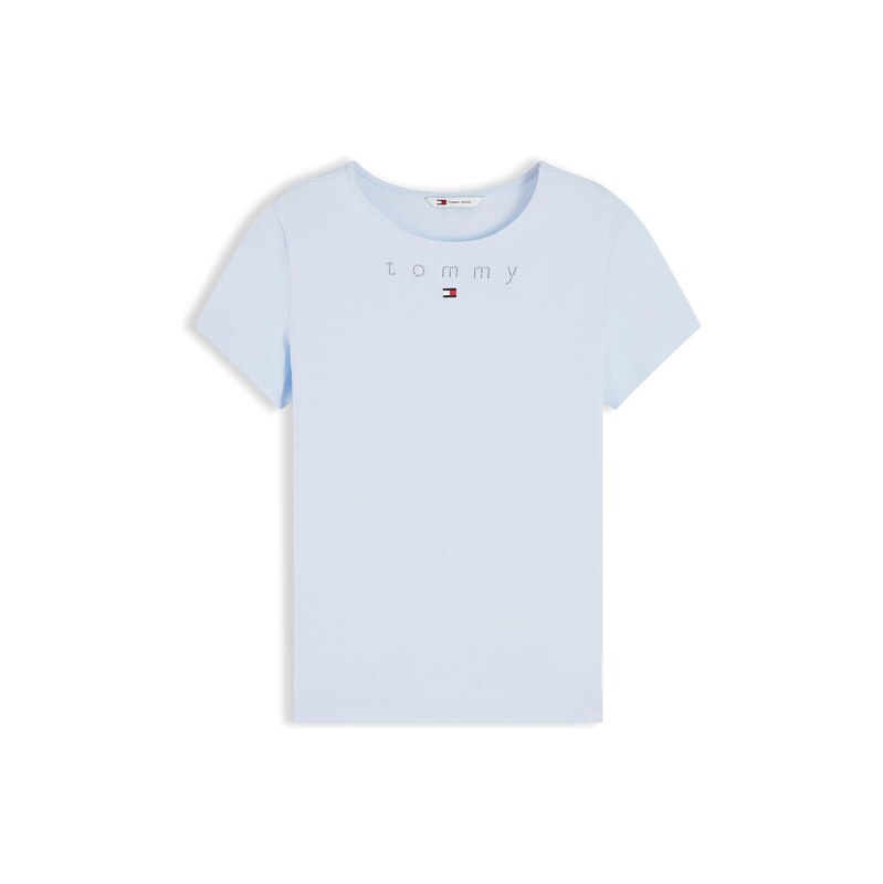 Tommy Jeans Tričko námořnická modř / pastelová modrá / červená /
