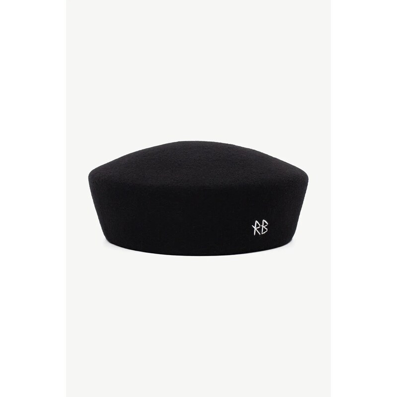 RUSLAN BAGINSKIY čepice dámská vlněná Wool Felt Pillbox Hat