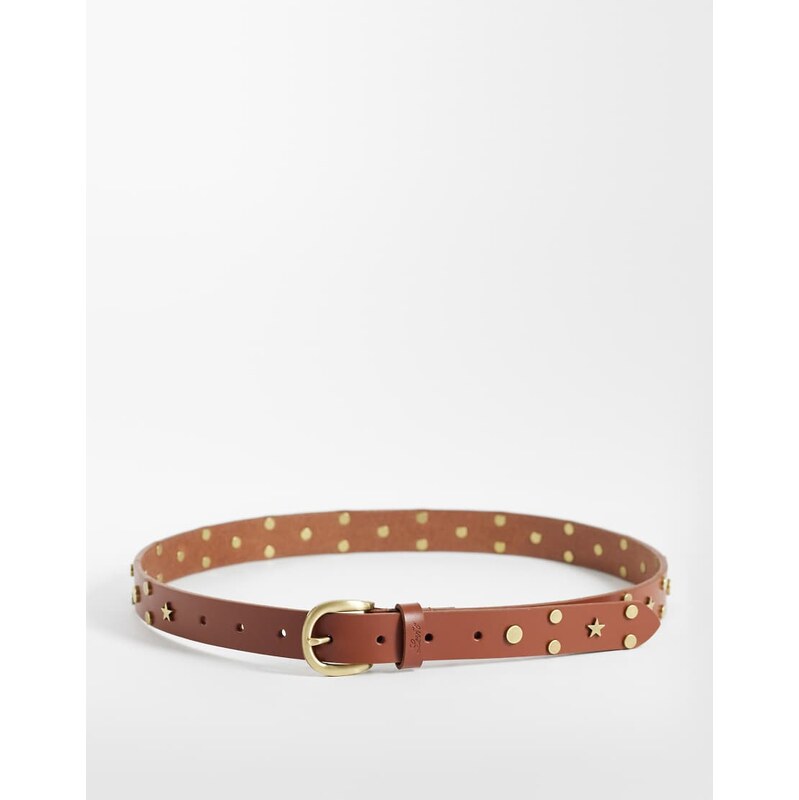Levis constellation oval leather belt in brown