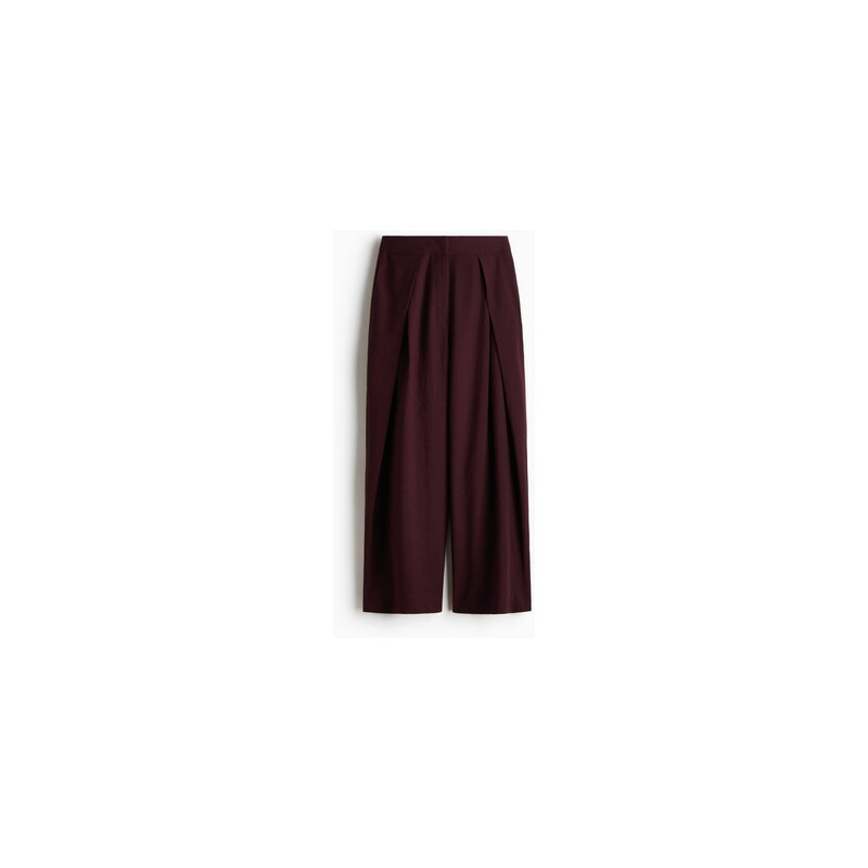 H&M - Soudkovité kalhotys křížením - Vínová