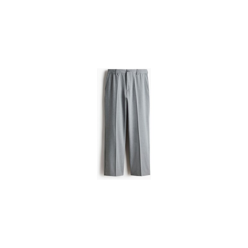 H&M - Kalhoty Relaxed Fit - Světle Šedá