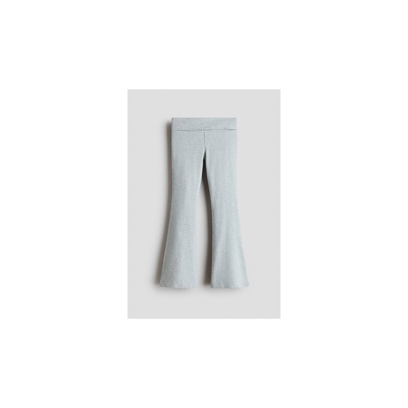 H&M - Legíny Flared - Světle Šedá/Srdíčko
